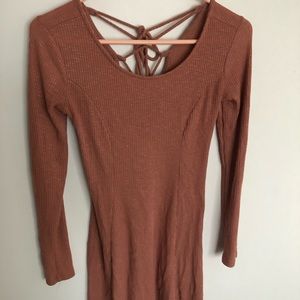 🆕  pink long sleeve dress